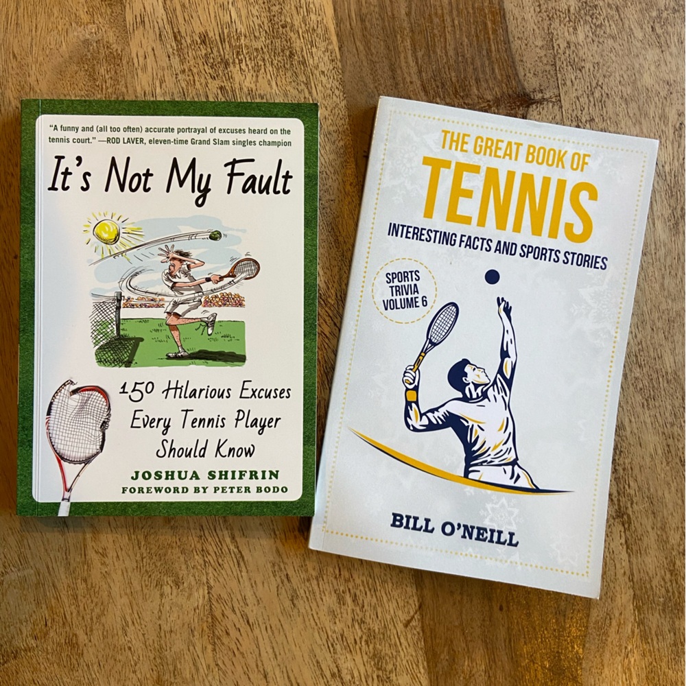Tennis books. Lot of 2. Brand new. Giftable